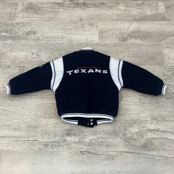 Houston Texans Reebok Jacket Size S (8) / CH (8) Color: Blue RN 67891 - Picture 11 of 15